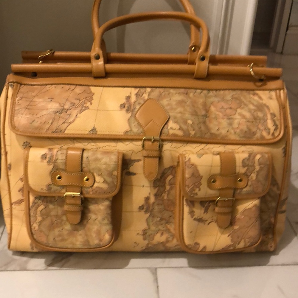 Alveiro Martini Map satchel overnight bag